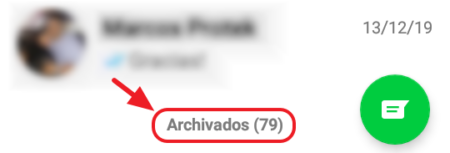 ocultar contactos en WhatsApp