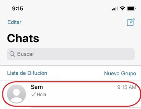 ocultar contactos en iOS
