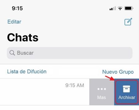 ocultar contactos en iOS