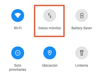 Activar los datos móviles en Android rápidamente con icono en barra de notificaciones