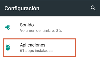 Cómo habilitar la barra de Google en Android paso 1