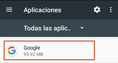 Cómo quitar la barra de Google en Android inhabilitando Google app paso 3