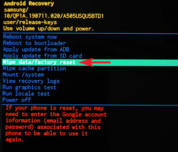 como formatear o resetear galaxy a10