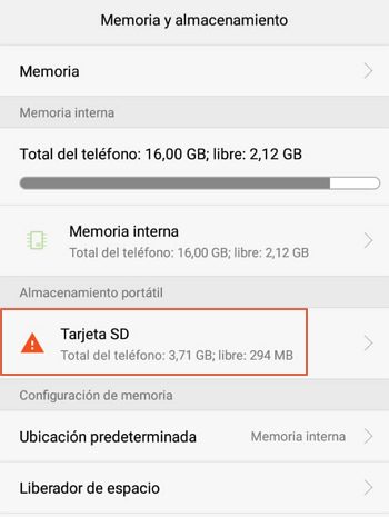 Como formatear la tarjeta de memoria desde el teléfono paso 4
