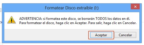Como formatear tarjeta desde la PC paso 4