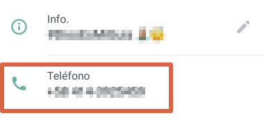 Cómo saber mi número de celular utilizando WhatsApp paso 4.1