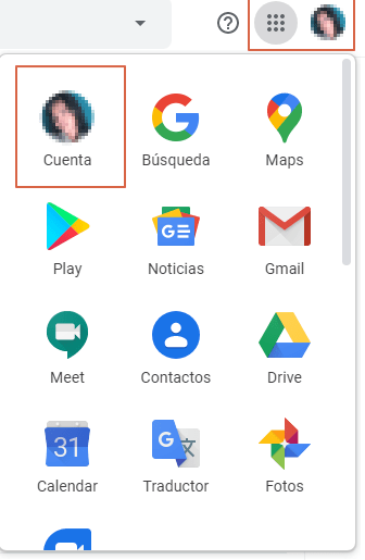 Eliminar cuenta Gogle desde la web paso 2.
