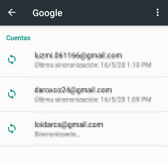 Eliminar cuenta de Google desde el Smartphone paso 4.