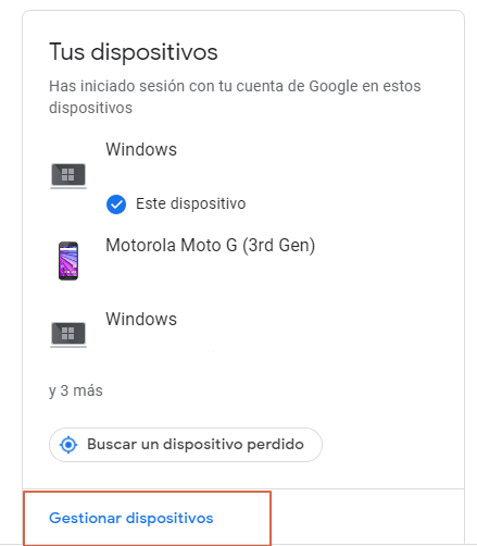 Eliminar cuenta de Google desde la web paso 4