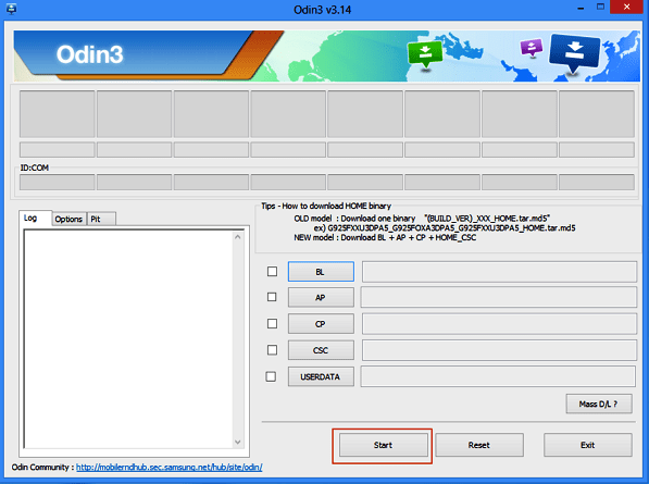Solucionar error Custom binary blocked con Odin desde la PC paso 5