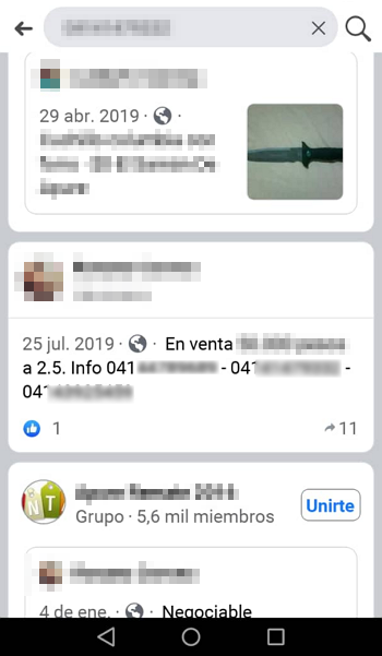 directamente por número