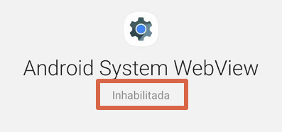 Cómo activar Android System Webview paso 3.