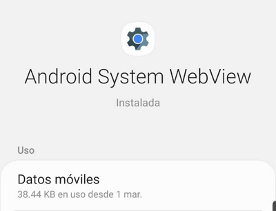 Cómo activar Android System Webview paso 7