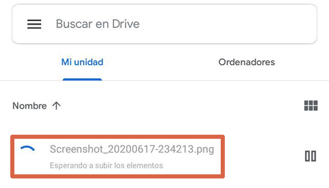 Cómo liberar espacio en Android subiendo archivos a Google Drive paso 4