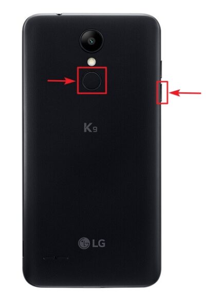 combinación de teclas hard reset lg k9
