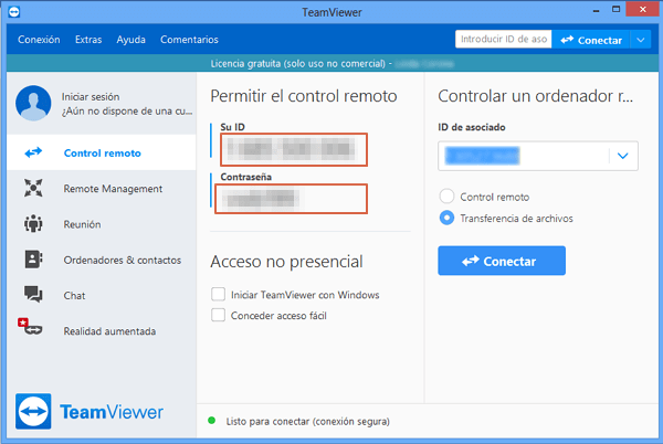 Transferir archivos con TeamViewer desde Android al ordenador paso 2