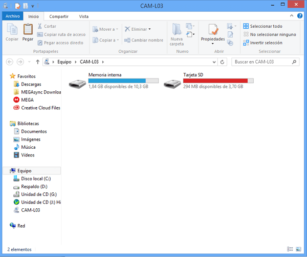 transferir archivos desde Android al ordenador con cable USB paso 3