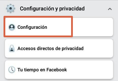 Activar seguidores en la app de Facebook paso 3