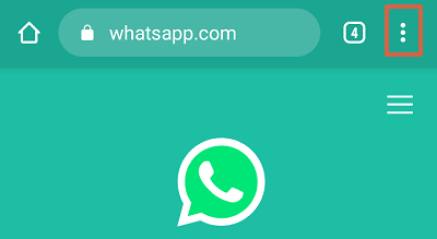 Cómo iniciar sesión en WhatsApp web desde otro teléfono paso 1