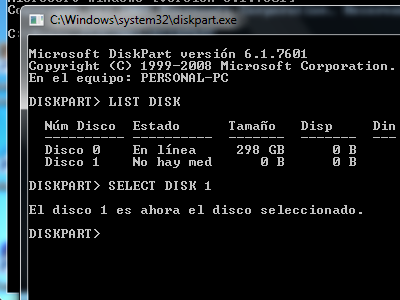 Eliminar protección contra escritura de memoria micro SD con Diskpart en Windows paso 6