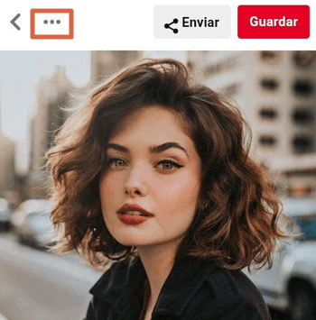 Cómo descargar imágenes de Pinterest dentro de un Pin desde el dispositivo móvil paso 1
