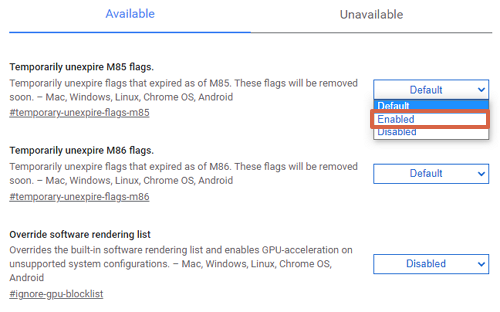 Cómo activar opciones de Chrome flags en el navegador de Chrome paso 3