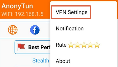 Cómo obtener Internet gratis en tu teléfono activando el VPN AnonyTun paso 2