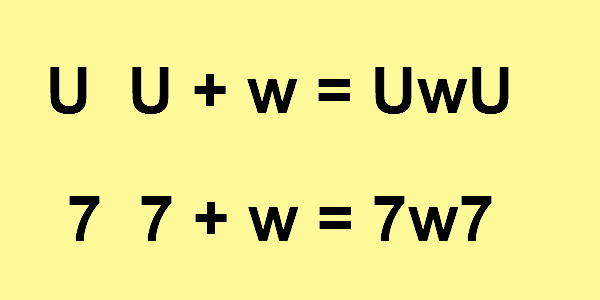 Que significa cada parte del UwU y 7w7
