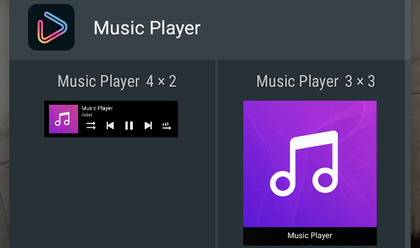 Cómo agregar widgets para reproducir música