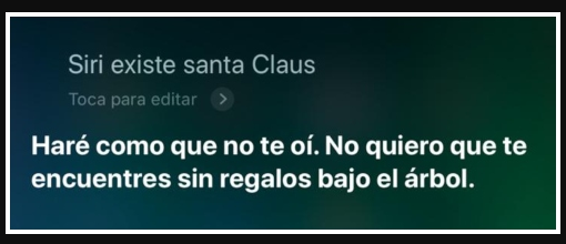 Siri existe Santa Claus